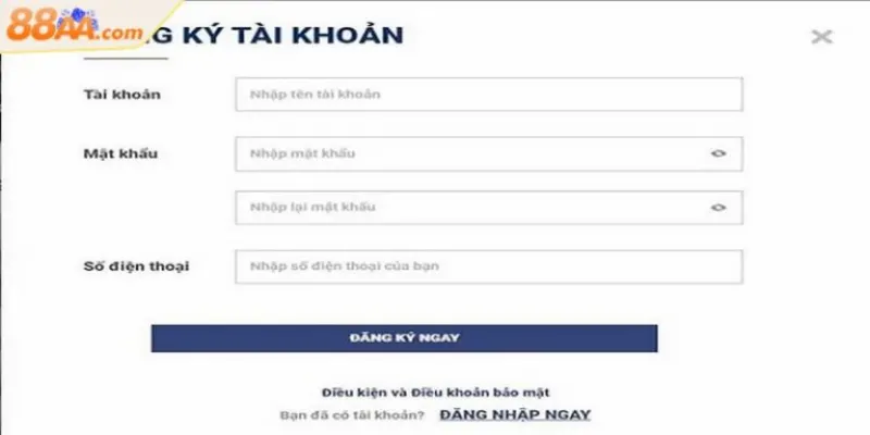 Quy trình đăng ký 88AA chi tiết mới nhất năm 2025